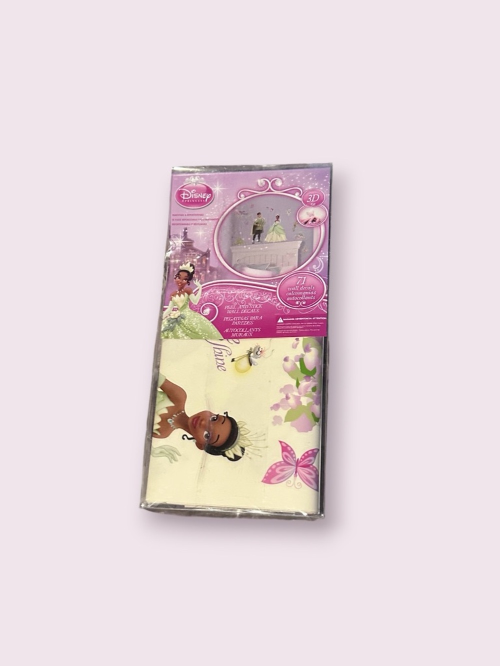 Disney Princess & The Frog Tiana 3D Wall Decor Removable Set Of 71 Decals